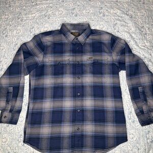 Filson Navy and Gray Plaid Men's Shirt
